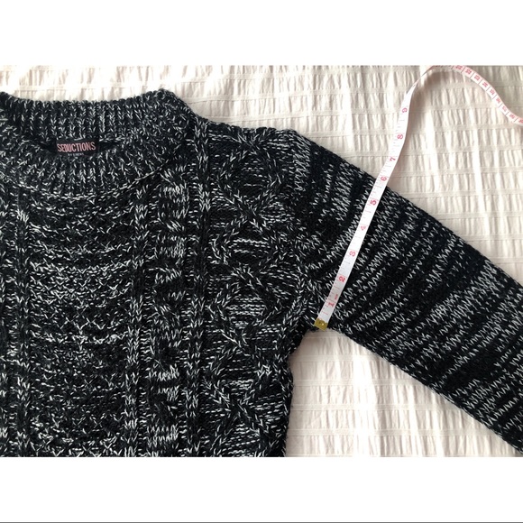 Cable Knit Long Sleeve Sweater Dress - Picture 14 of 16